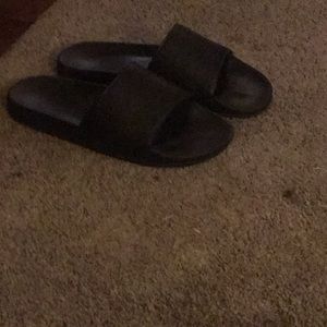 Black Puma Slides